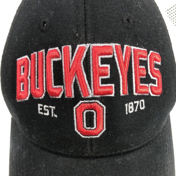 OSU Ohio State Buckeyes Hat Cap Snapback Mesh Back Adjustable OSFM One Size Fits - Picture 5 of 11